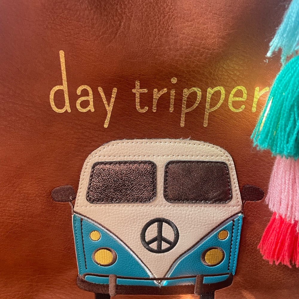 The Sak Brown and Blue Day Tripper Tote